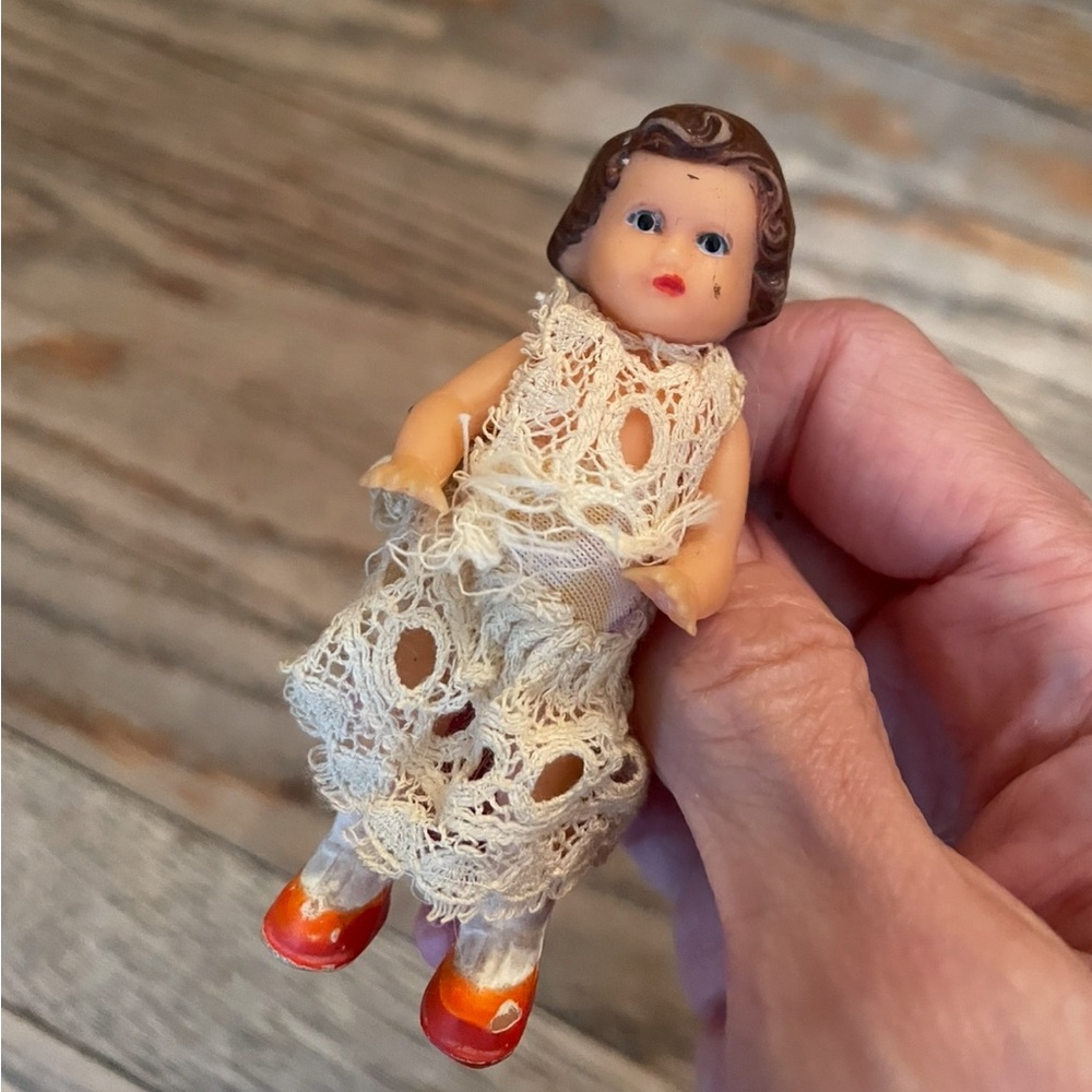 Mini Vintage Soft Plastic Doll
